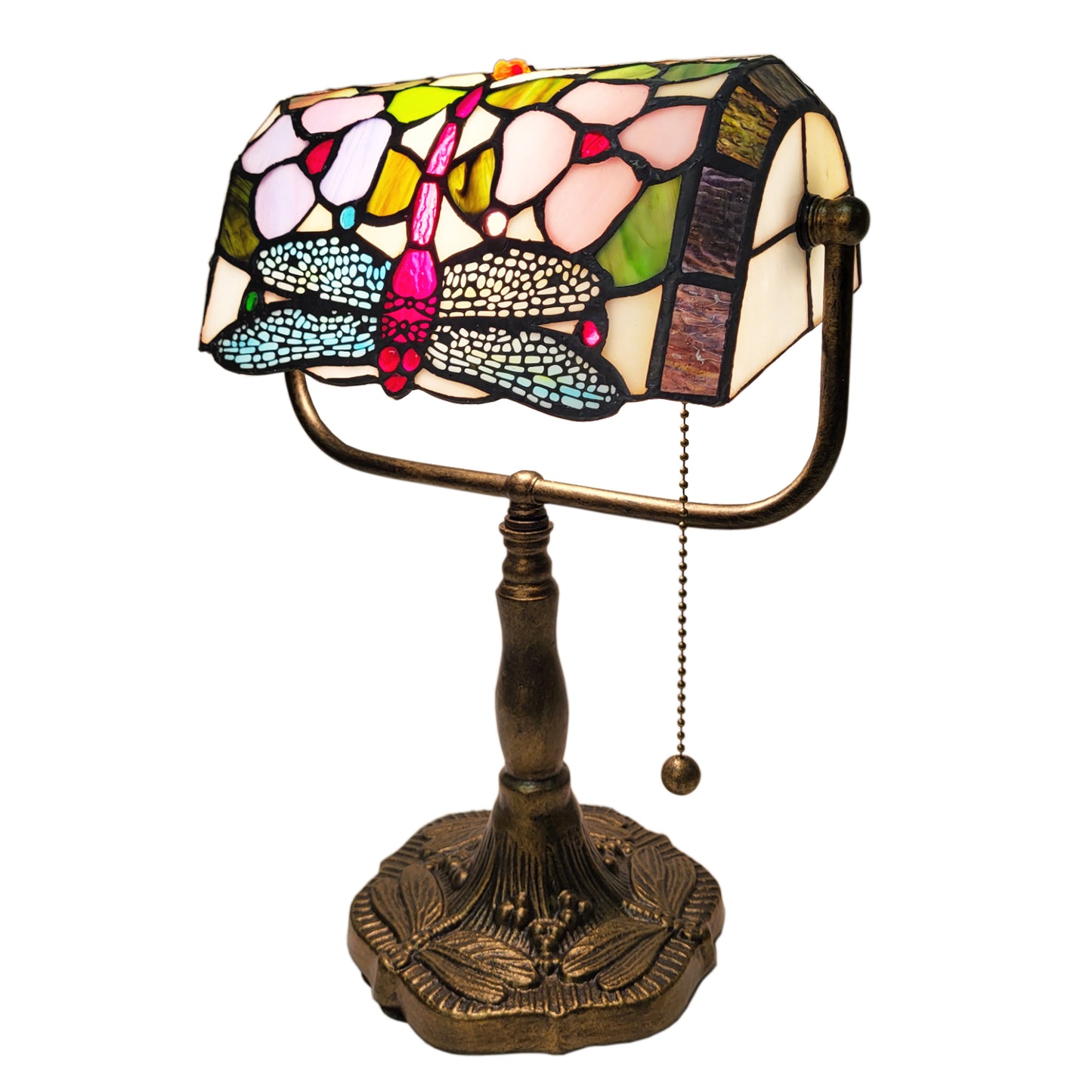 Stained Glass Dragonfly Table Lamp, B929