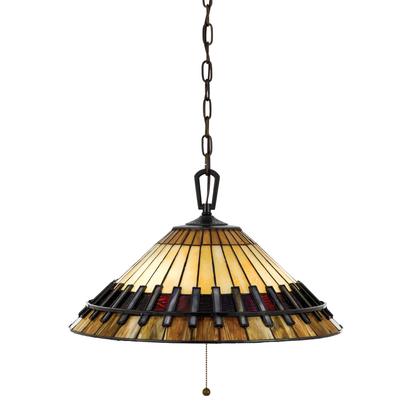 Donato Tiffany-Style Hanging Lamp, H2053