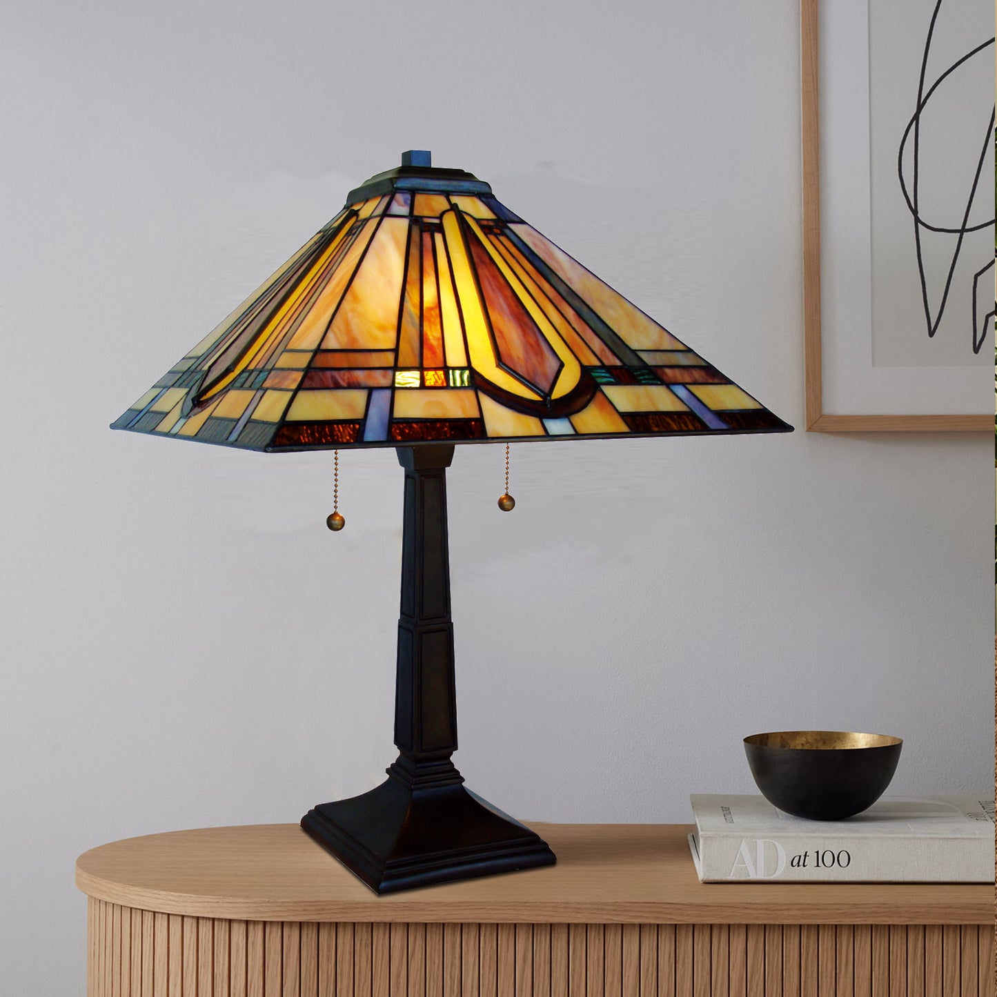 Aquila Tiffany Table Lamp, 16 by 23-Inch, JM1604