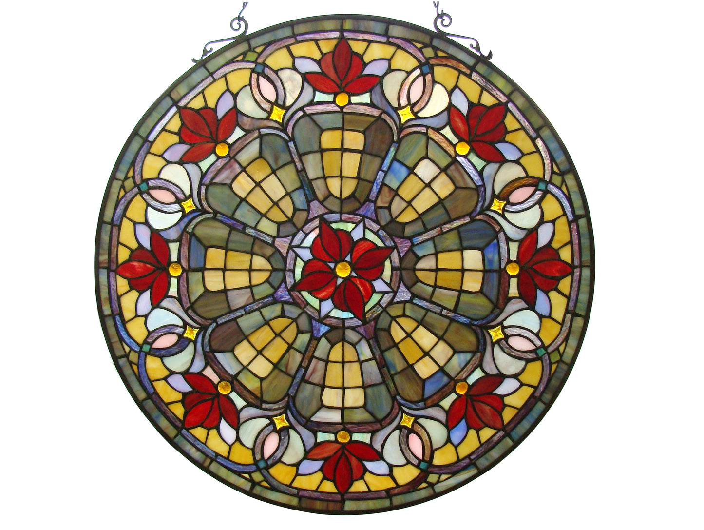 Caselina Tiffany Stained Glass Panel 24", JP22