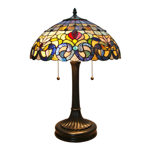 Trieste Tiffany Style Stained Glass Table Lamp, JT1684