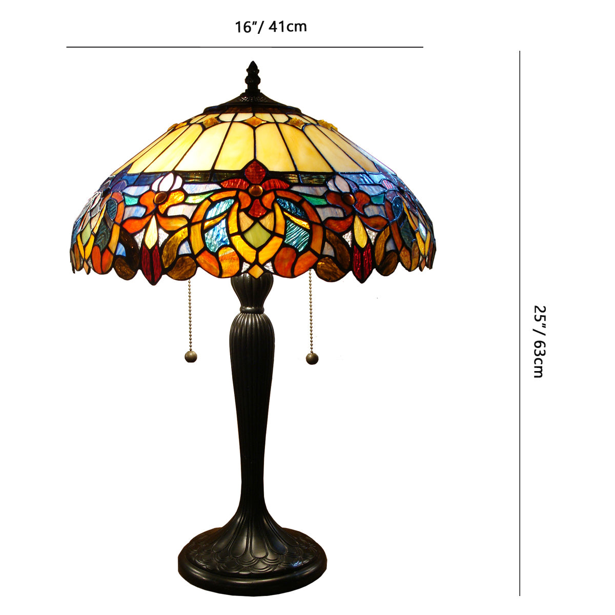 Delphin Tiffany-Style Table Lamp 25", JT1682