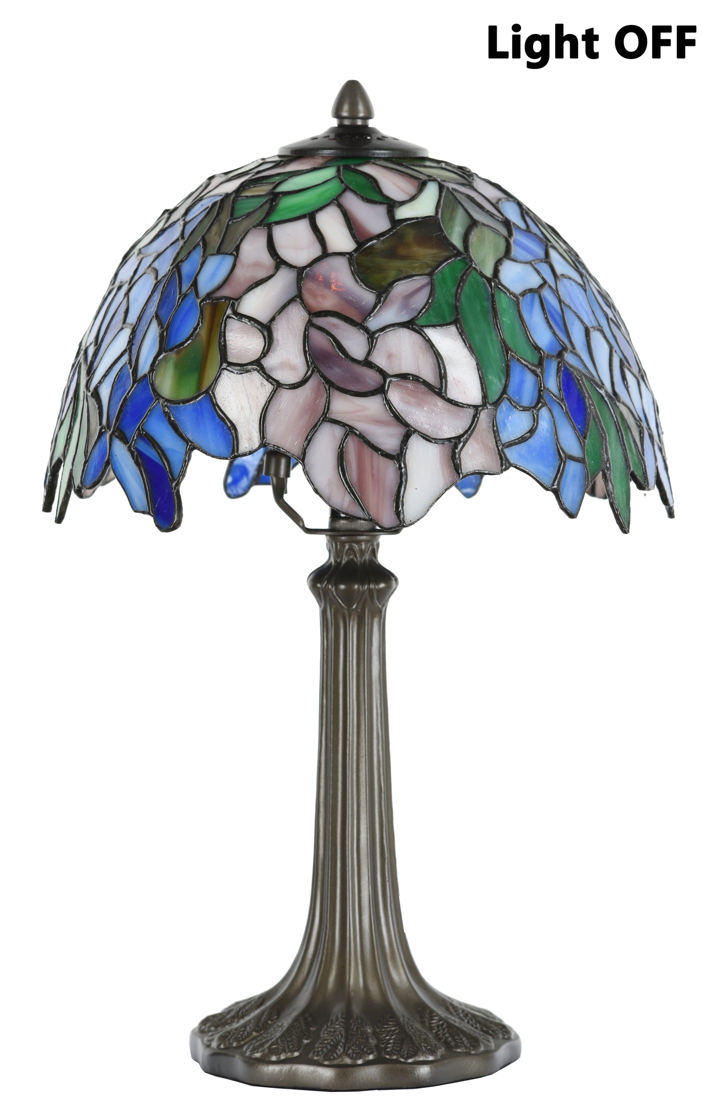 Hyacinth Tiffany Stained Glass Bedside Table Lamp, KT1012