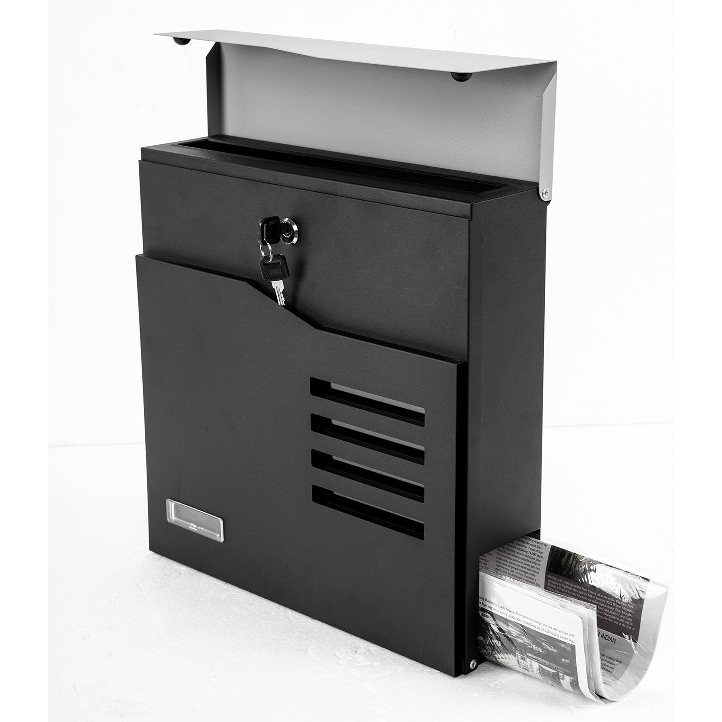 Wall Mounted Lockable Steel Mailbox, MD24