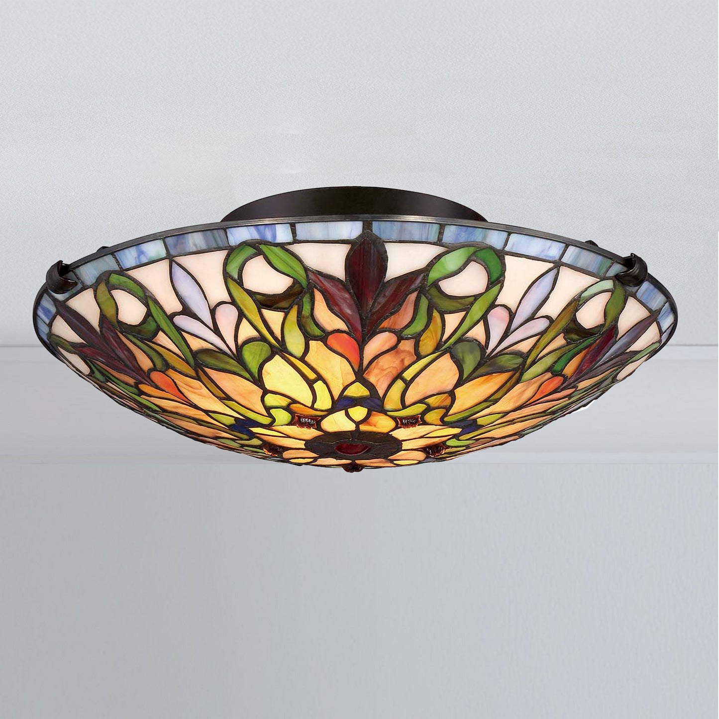 Angelia Stained Glass Ceiling Light, S1638