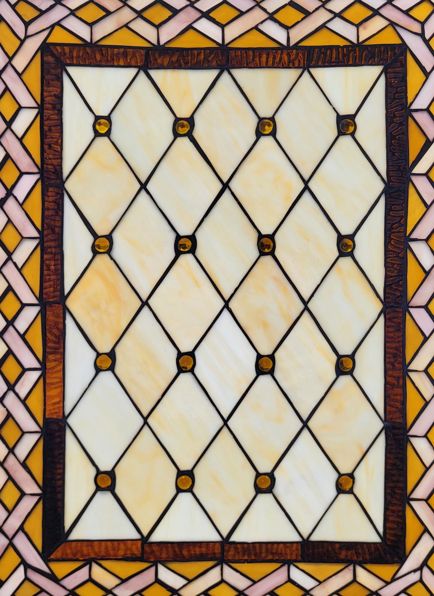 Genoa Tiffany style Stained Glass Window Panel, ZP241