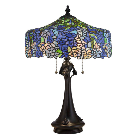 Wisteria Stained Glass Table Lamp, T1990