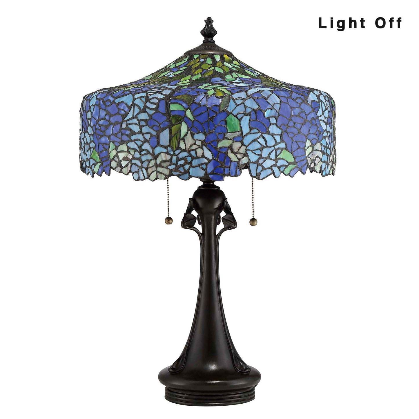 Wisteria Stained Glass Table Lamp, T1990