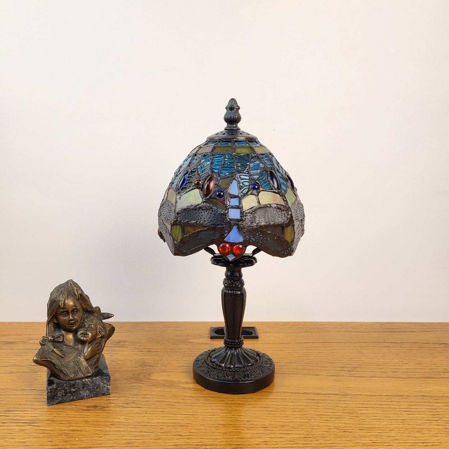 Tiffany Table Lamp, 168 Glass Cuts, Mini, 6 X 12.5" - T612