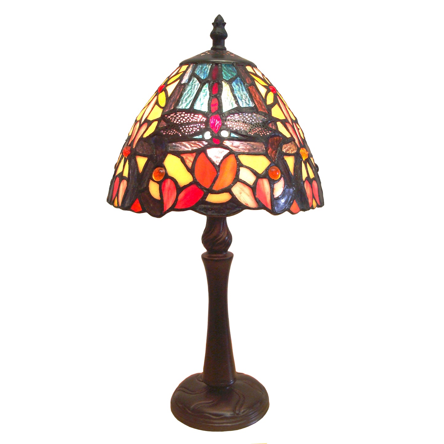 Tiffany Table Lamp, 8 x 15-Inch, 249 Glass Cuts - T857