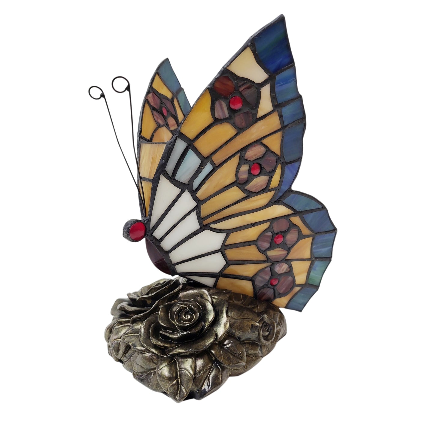 Butterfly Tiffany Style Stained Glass Bedside Table Lamp, TB03