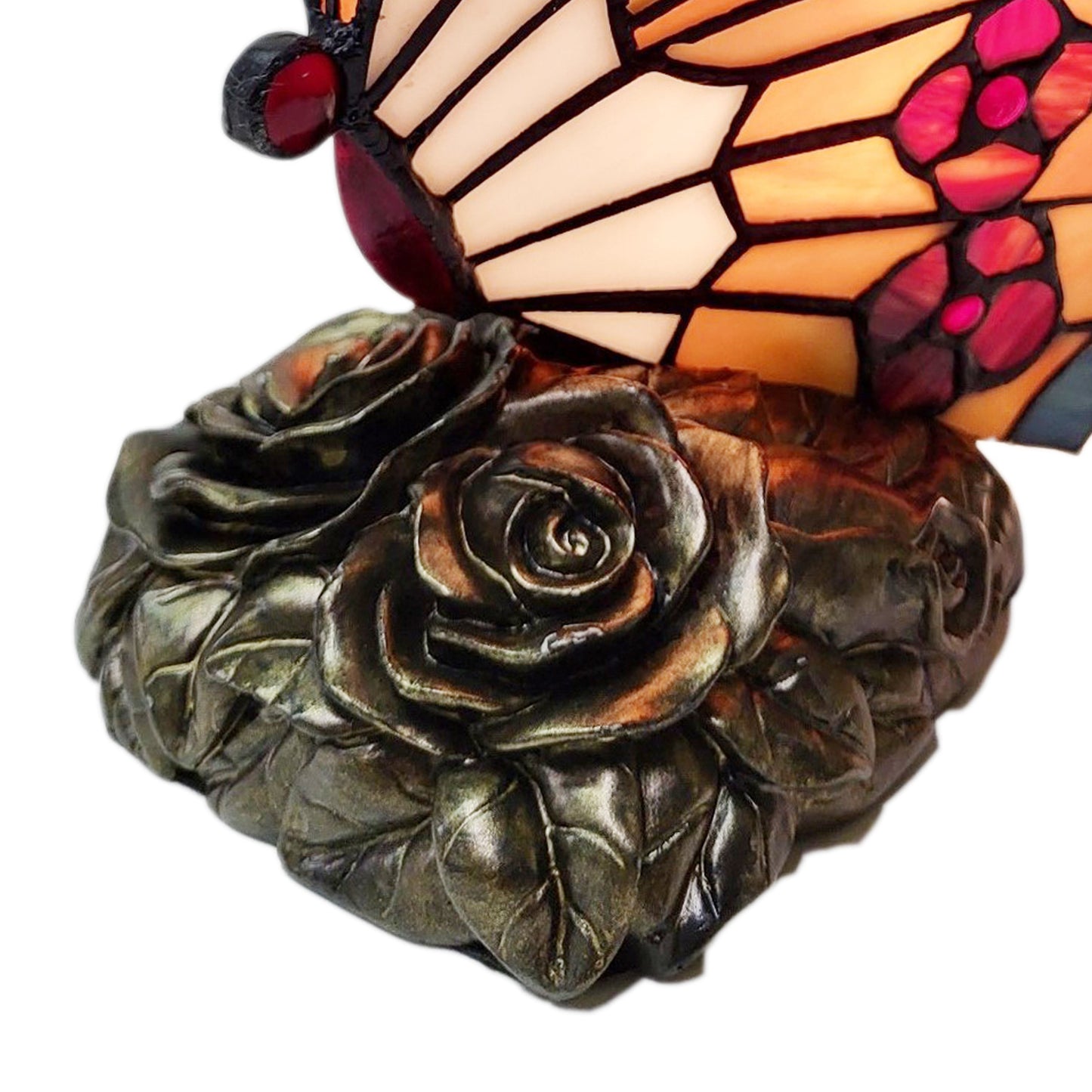 Butterfly Tiffany Style Stained Glass Bedside Table Lamp, TB03