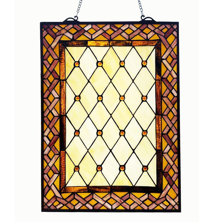 Genoa Tiffany style Stained Glass Window Panel, ZP241