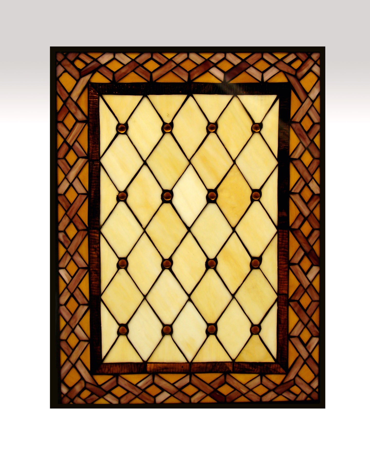 Genoa Tiffany style Stained Glass Window Panel, ZP241